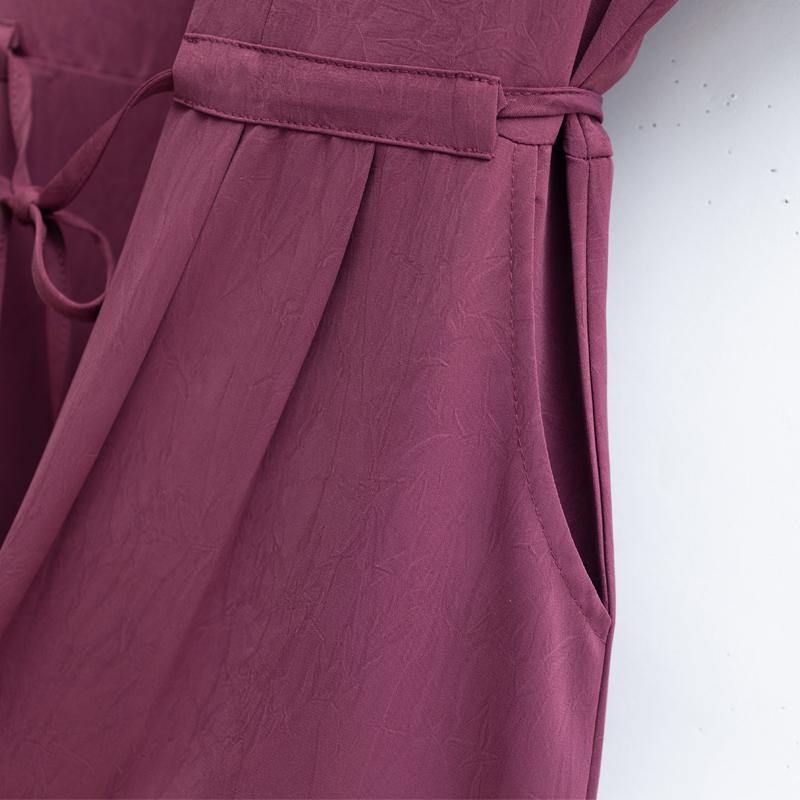 Elegantní šaty pro ženy nadměrných velikostí s krátkým rukávem Vintage šaty letní jednobarevné