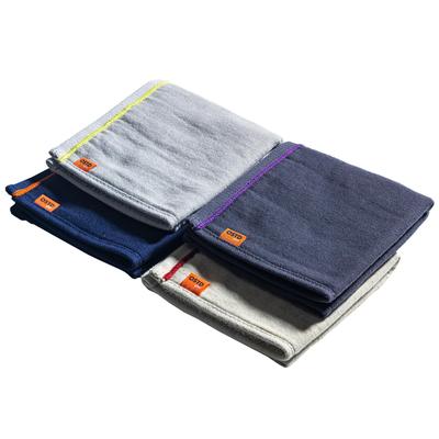 OSTD Plus Towel 25 X 25 Gauze and Set of 4 Colors Light Dark Handkerchief, Cm, Pile, (Navy, Gray, Beige, Gray)