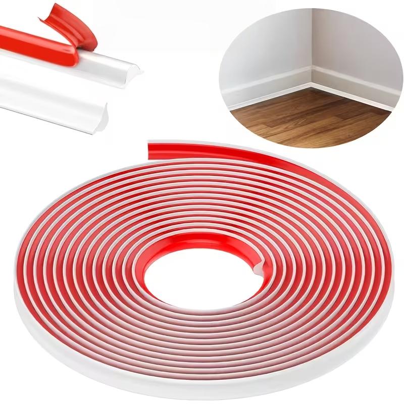 1PC 1/3meters Self-adhesive Wall Inner Corner Line Molding Caulk Ceiling Internal Corner Skirting Line Edge Trim Strip DIY Home