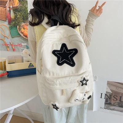 2023 Korean-Style Large Capacity Backpack for Junior High & High School Girls - Travel-Friendly Double Shoulder Bag In Trendy Lazy Style
