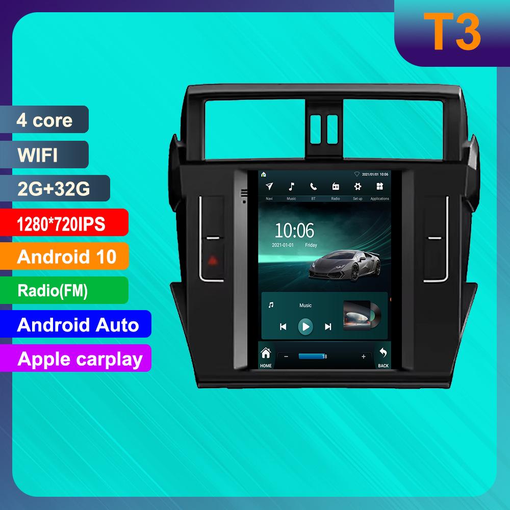 Android GPS-навигатор для Toyota Prado с HD-дисплеем и интеграцией CarPlay