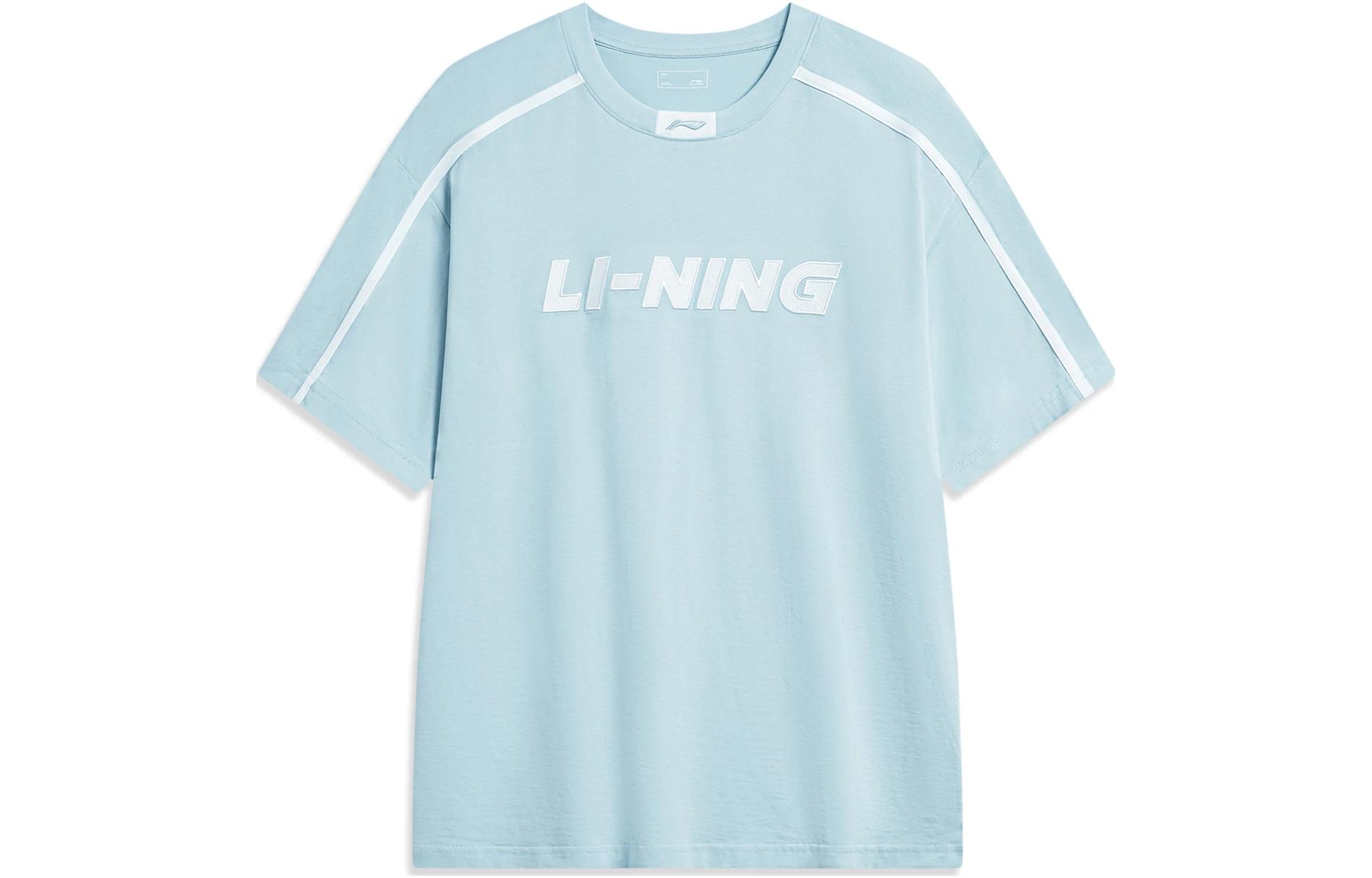 Li Ning Sports Life Collection T Shirt Unisex Condensed Sky Blue AHST565-8 S