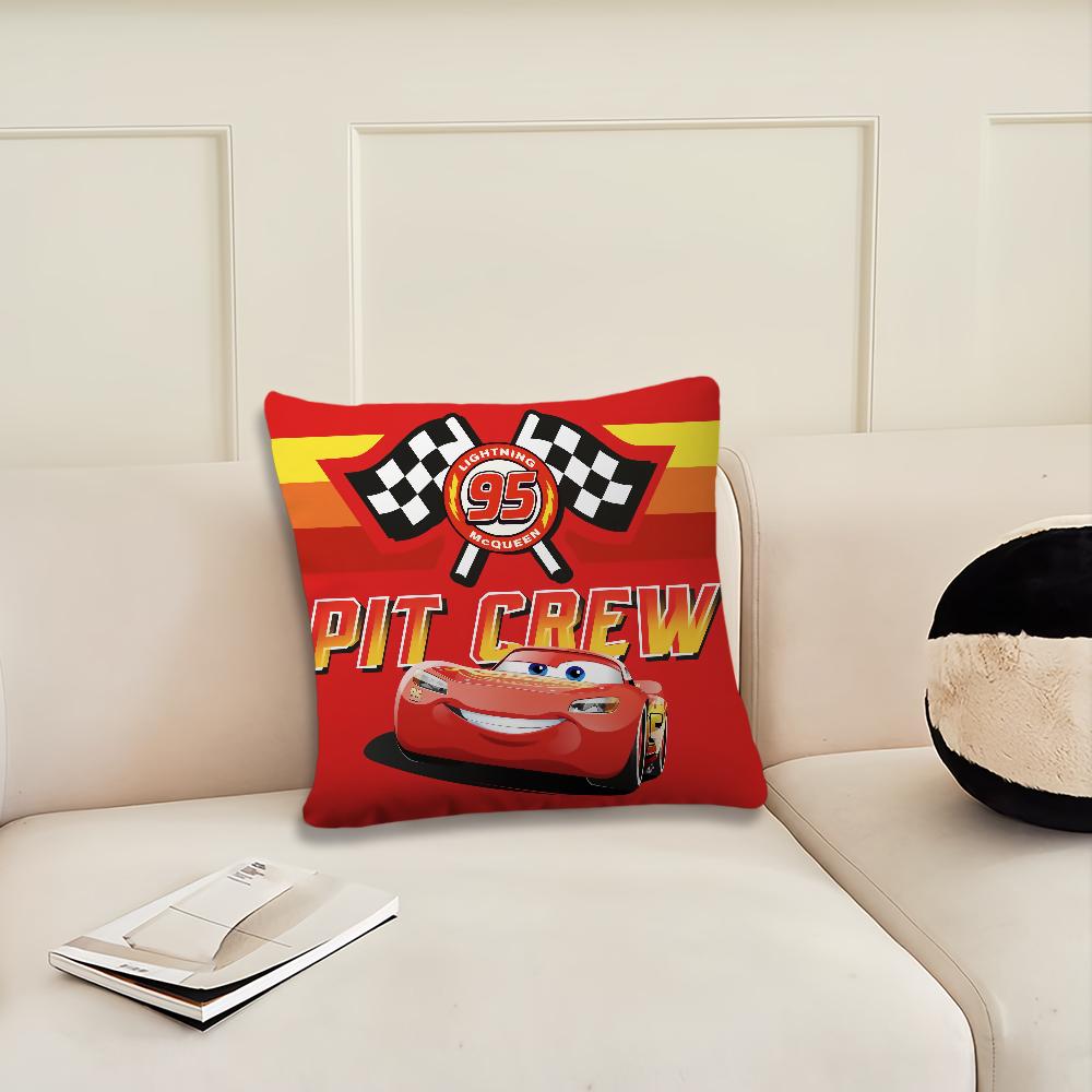 Cartoon C-Cars L-LightningES M-McQueenES 95 Cushion Cover Living Room Headboard Office Bedroom Cushion Sofa Nap Time Pillow Case