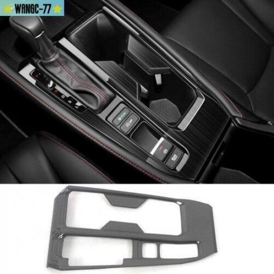 Black For Honda Accord -2024 Steel Inner Gear Shift Panel Frame Cover Trim