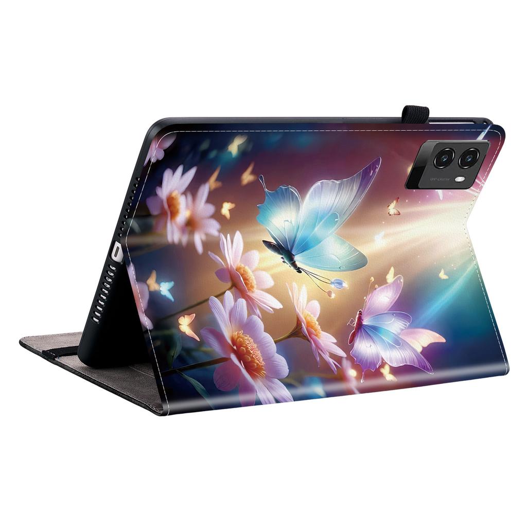 For Lenovo Legion Y700 (2025) Leather Case Pattern Printed Stand Tablet Cover with Card Slots