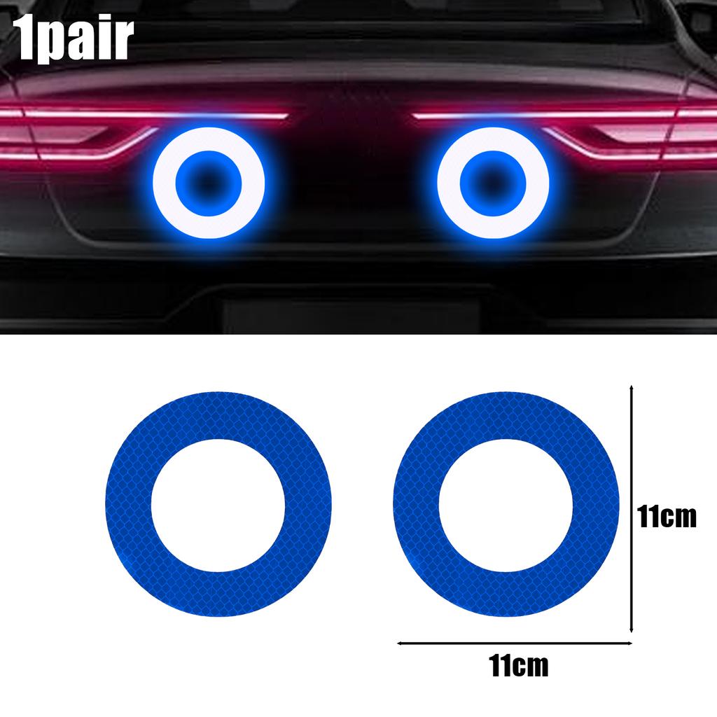 Car Reflective Stickers Multi-functional Hollow Out Round Luminou Warning Decorative Auto Exterior Accessories Reflective Strips