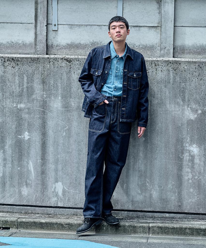PLAC [Shiota Made] Military Denim Pants Indigo