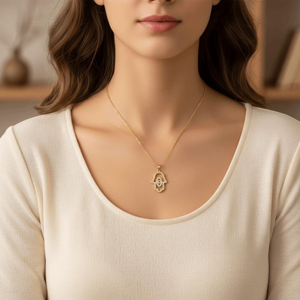 Pendant Glaze Luxury Necklace Pleated Devil's Eye Banquet Clothes Neck Chain  Party Favors