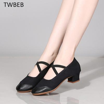 Chaussures Dames Chaussures de Danse Latine Jazz Femmes Chaussures de Danse Salsa Talons Semelle Souple Adulte Salon Tango Chaussure Décontractée Baskets Féminines