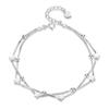 925 Silver Three Layer Snake Bone Bracelet for Women Korean Fashion Snake Bone Chain Bracelet Hip-Hop Party Jewelry