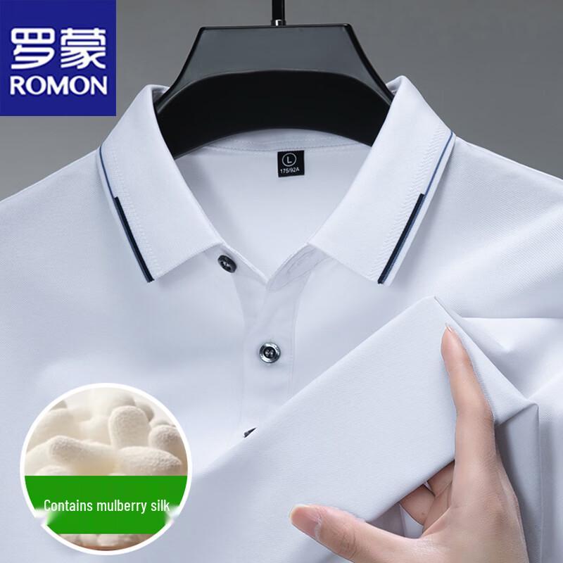 ROMON Men's Short Sleeve Polo Shirt
