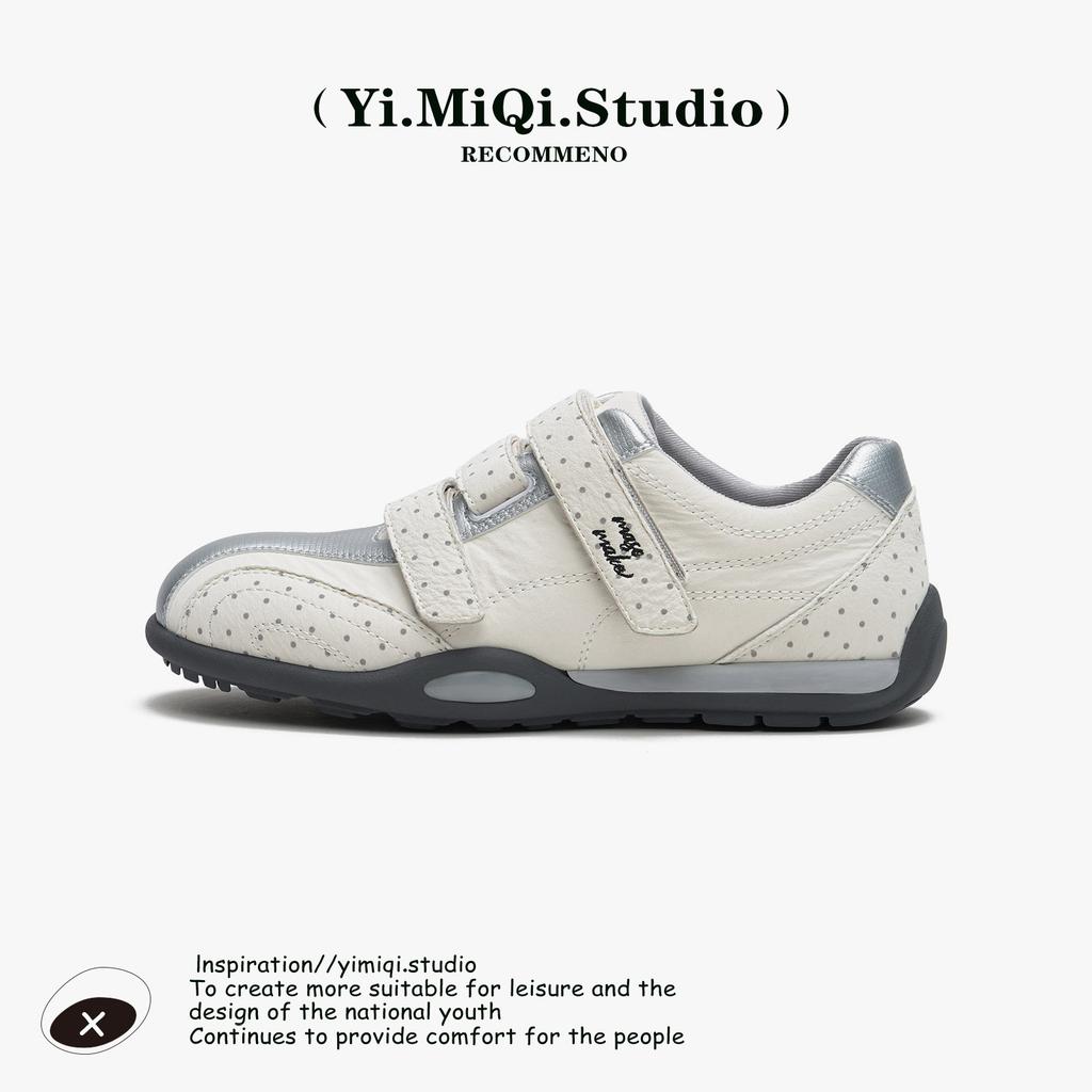 Shoes women's 2025 autumn new Velcro casual shoes flat-soled lightweight sports shoes versatile thick-soled Dexun shoes