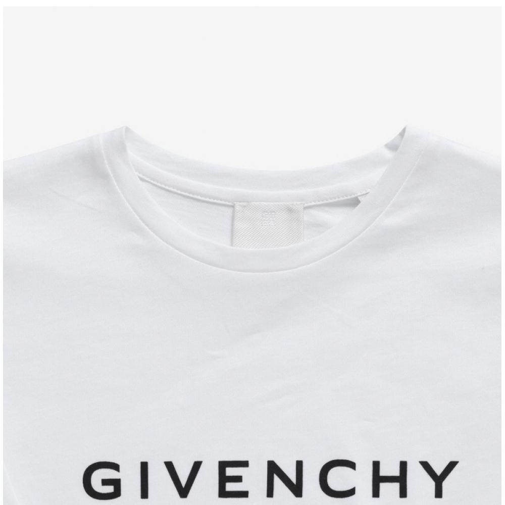 Givenchy H15330 10p Archetype Logo Print Kids Long Sleeve Tee