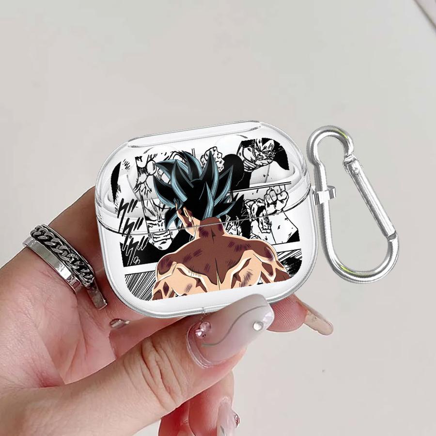 

Clear Earphone Cases Cover With Hook Case For Samsung Galaxy Buds 4 Pro 4Pro 2 Live 3Pro 3 FE 2Pro Anime Dragons Balls Buds Live