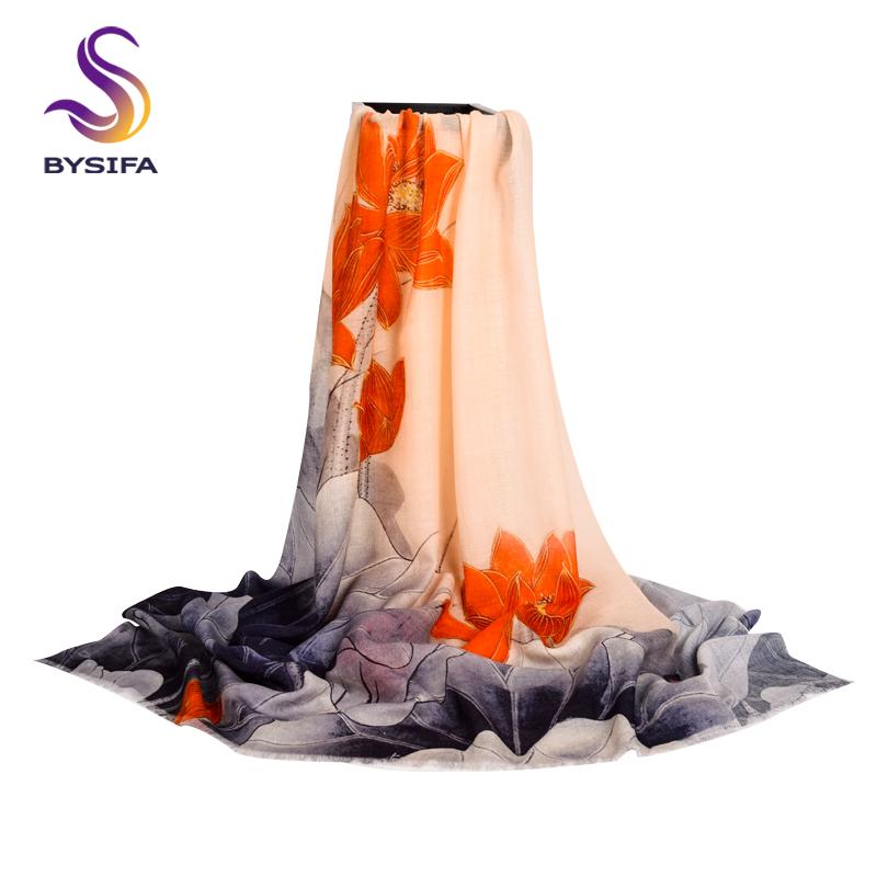 Pure Wool Scarves New Design Plus Size Wool Scarf Wraps Fashion Elegant Brand Pashmina Women All-Match Warm Winter Scarf Shawl