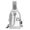 PVC Transparent Waterproof Chest Bag with USB Charging