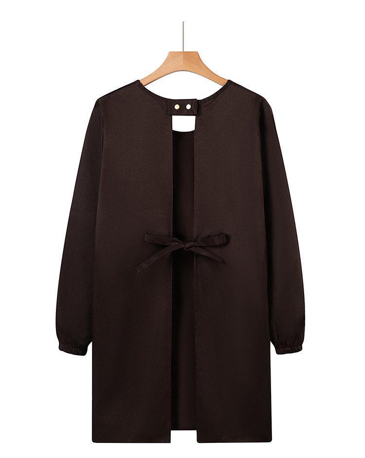 Waterproof Long Sleeve Catering Apron with Logo Print