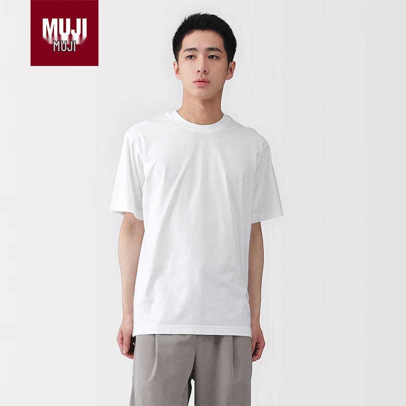 MUJI Plain Weave Round Neck Short Sleeve T-Shirt M
