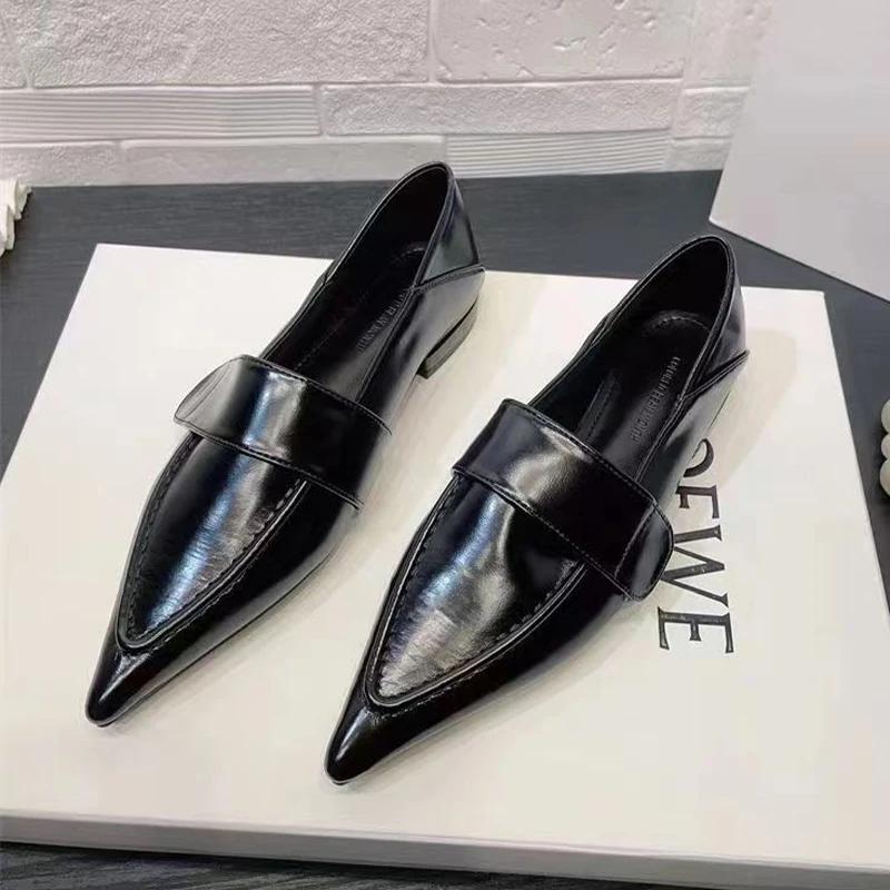 Pointed Toe Flats Women Loafers Shoes Summer Casual Walking Shoes Designer New Sexy Sandals Brand Dress Retro Femme Zapatillas