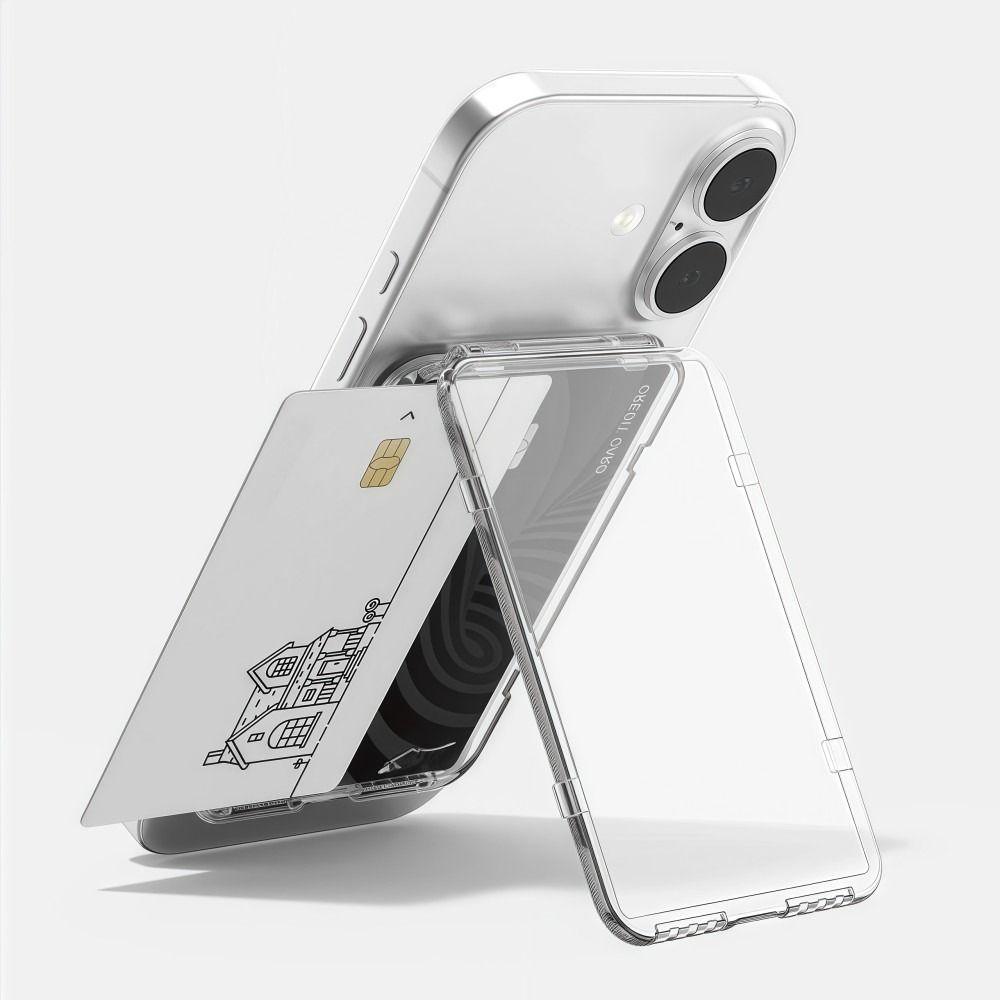 2 Card Slots For MagSafe Card Sleeve Shockproof Wallet Phone Case for Iphone 17/16/15/14/13/12