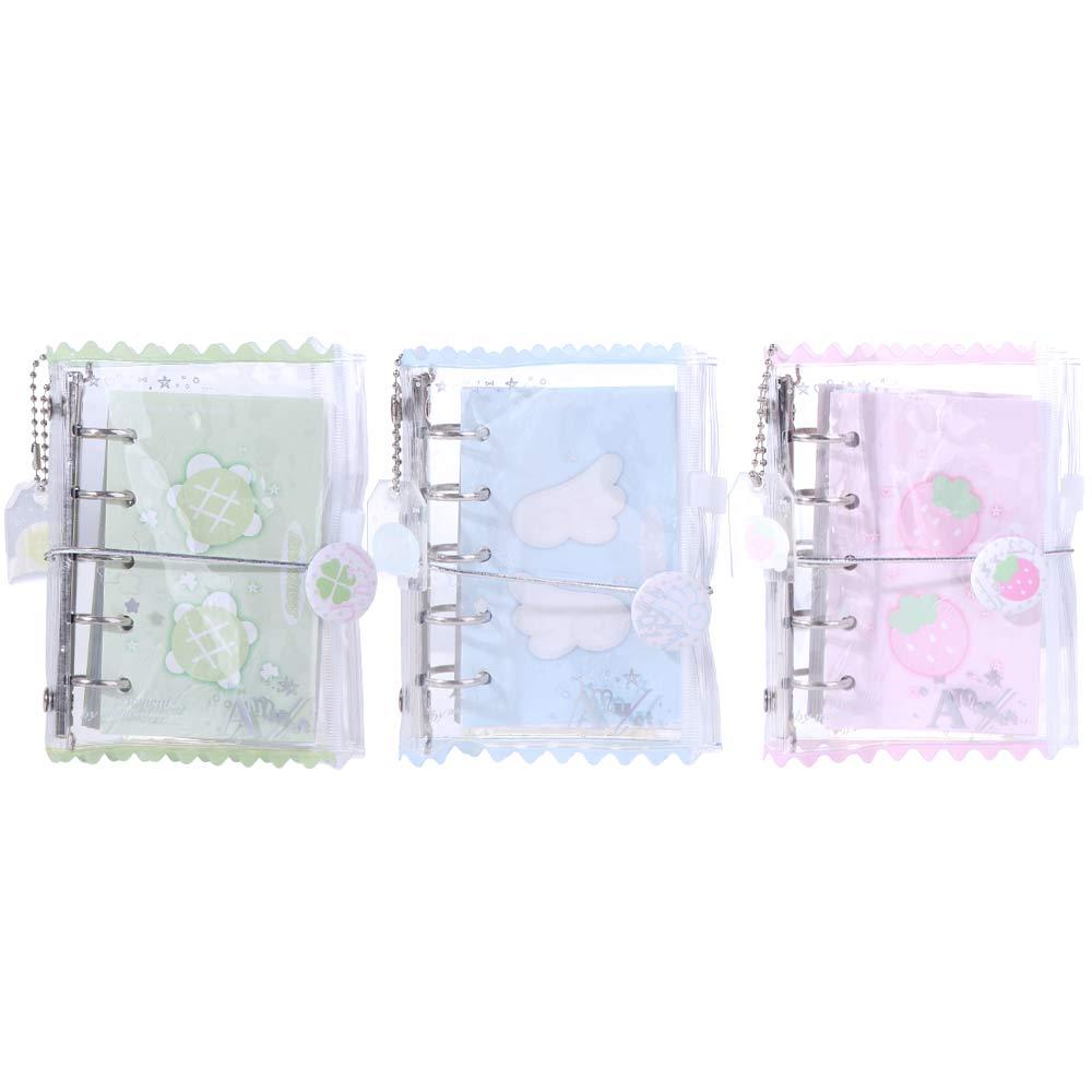 Mini Loose-leaf Notebook Hand Ledger Hand Account Book M5 Pocket Binder Notebook  Kids Gift