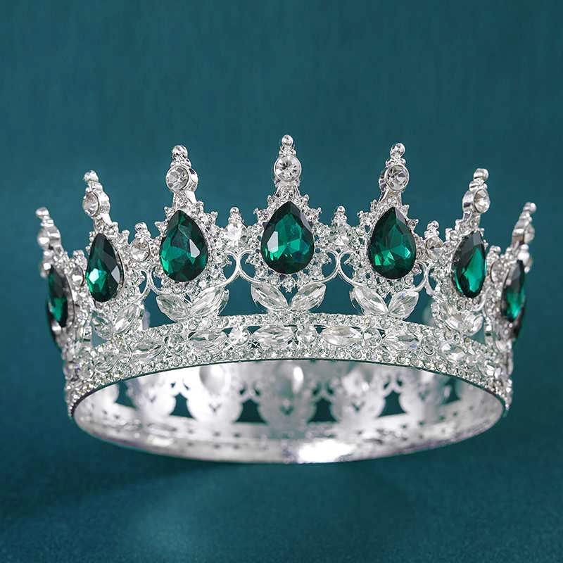 Baroque Crystal Tiaras And Crowns Rhinestone Prom Diadem Headband Crown Bridal Wedding Hair Accessories Jewelry Crown Tiara Gift