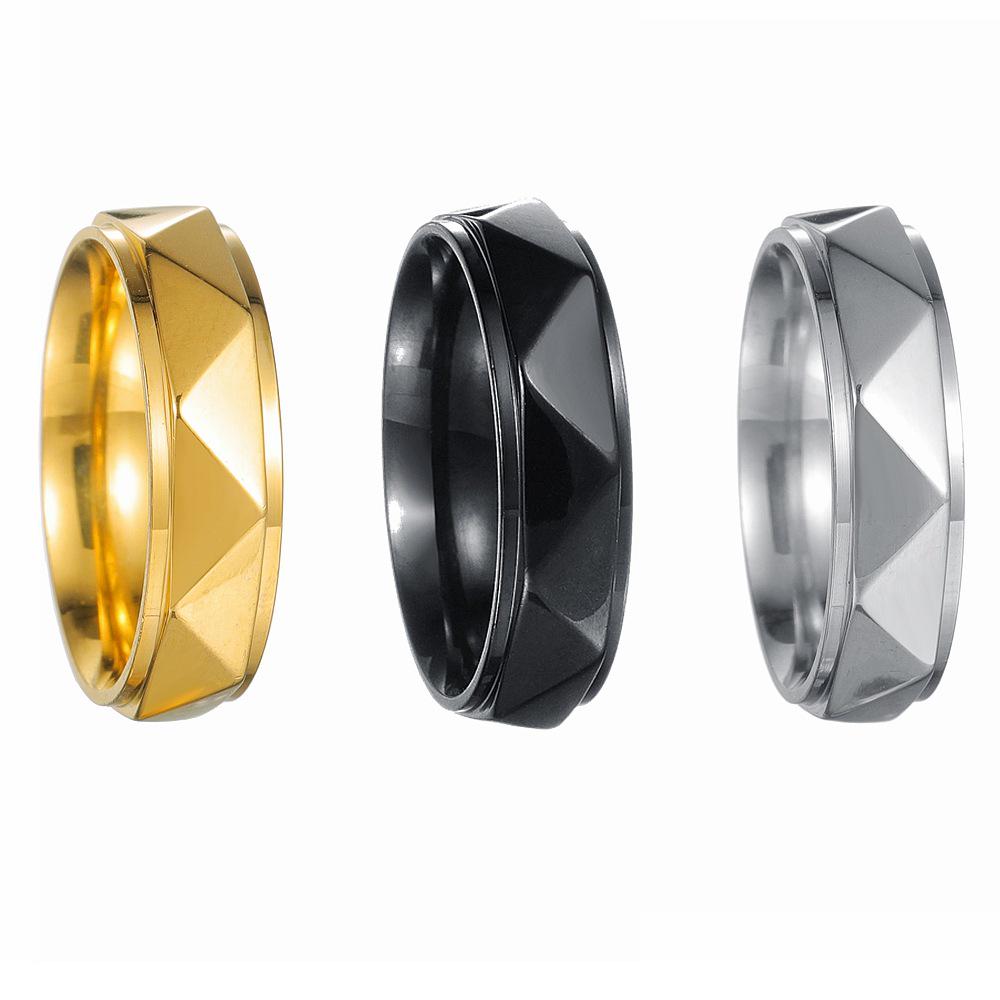 2024 New European and American Couple Titanium Steel Rings