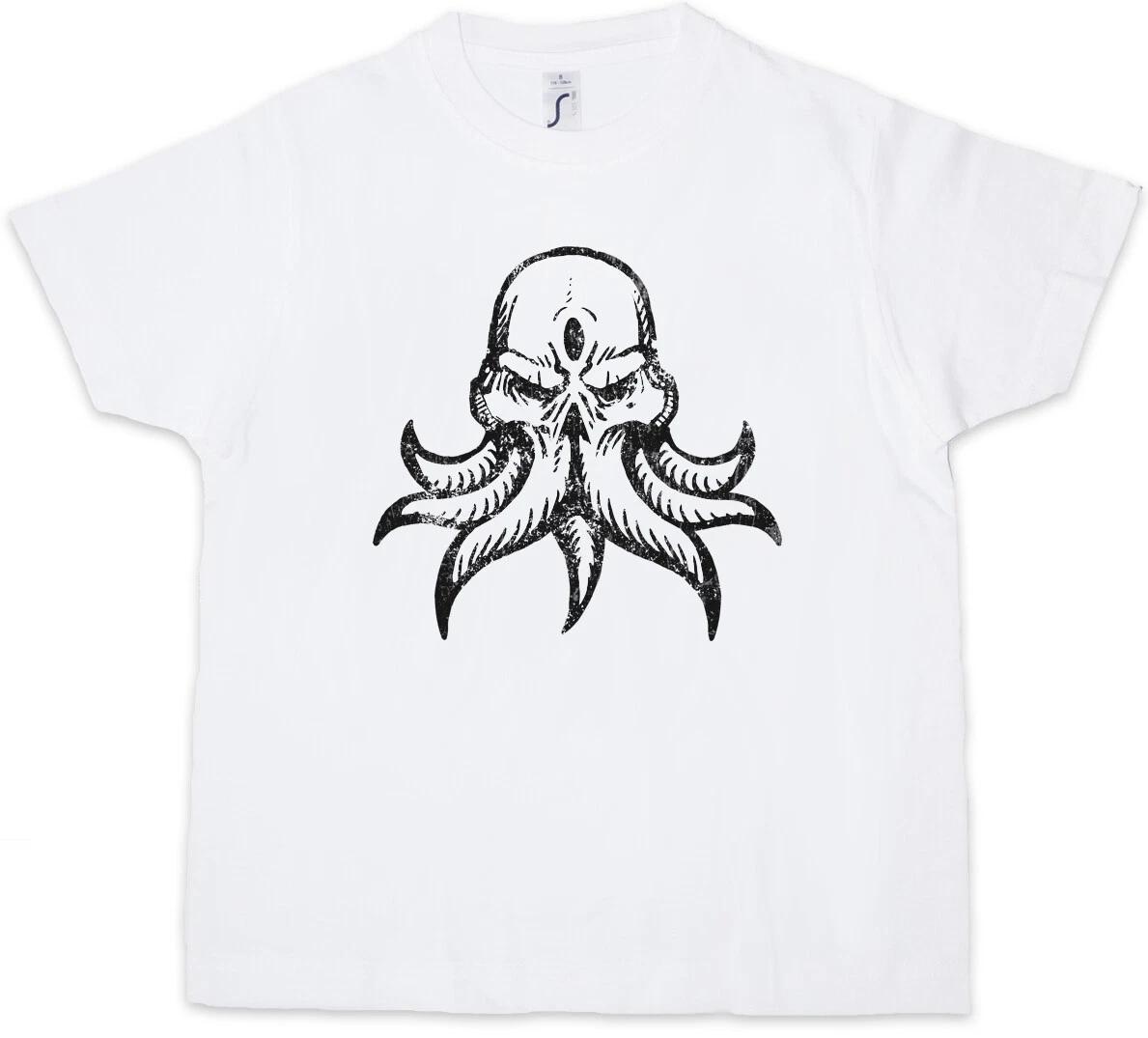 CTHULHU INSMOUTH Kids Boys kids boys T-Shirt Wars Horror Arkham Lovecraft Miskatonic 140