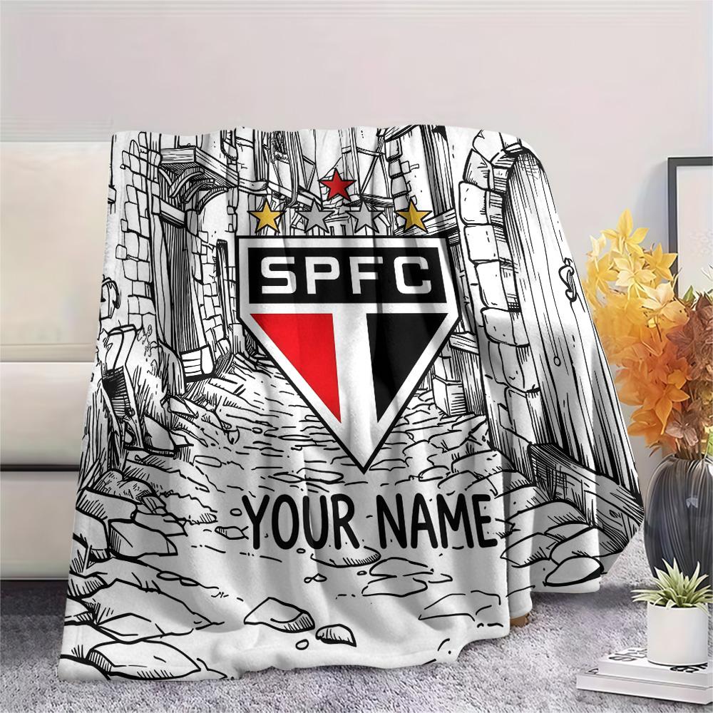 Custom Name SPFC Flannel Blanket, High quality Comfortable for All Seasons, Home Decor, Warmth and Comfort