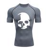 Skeleton Men's Sports T-shirt for Fitness Training Fitness Compression Men's Training T-shirt  Workout T-Shirt