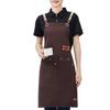 Tablier épais et imperméable pour homme et femme, anti-graisse, anti-taches, pour chef, café, restaurant, serveur, barbecue, cuisine