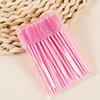 Color Spiral Disposable Eyelash & Eyebrow Brush - Portable Beauty Makeup Tool with Solid Crystal Design