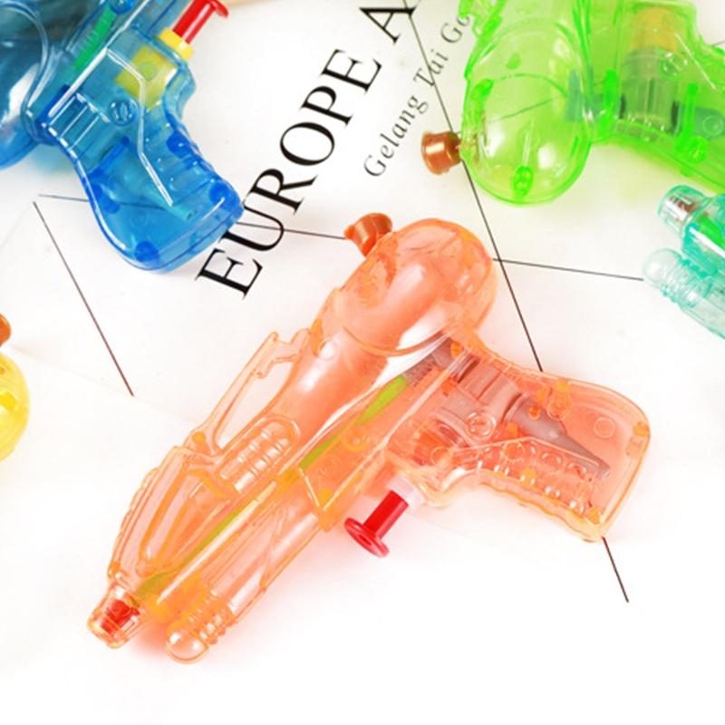 5 peças de pistolas de água de brinquedo para crianças, mini pistolas de água transparentes, pistolas de água de esguicho, brinquedo de luta ao ar livre de verão para crianças, brinquedo de luta de praia