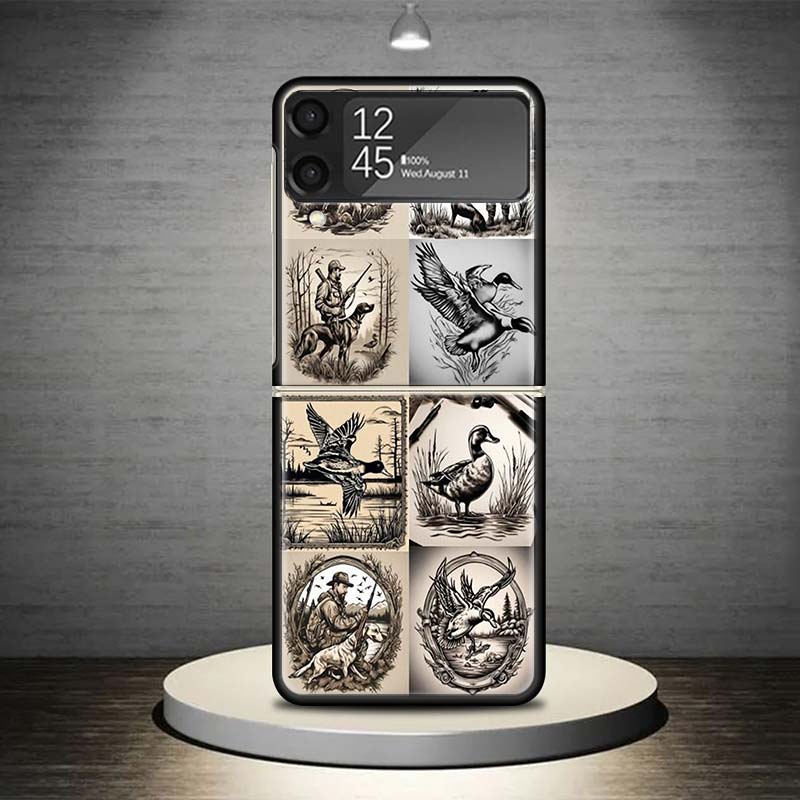 

Hunter Dog Hunting Phone Case For Samsung Galaxy Z Flip 7 6 5 4 3 5G Shockproof Cover Z Flip7 Flip6 ZFlip5 Flip3 Flip4 Luxury Sh Samsung Z Flip 4