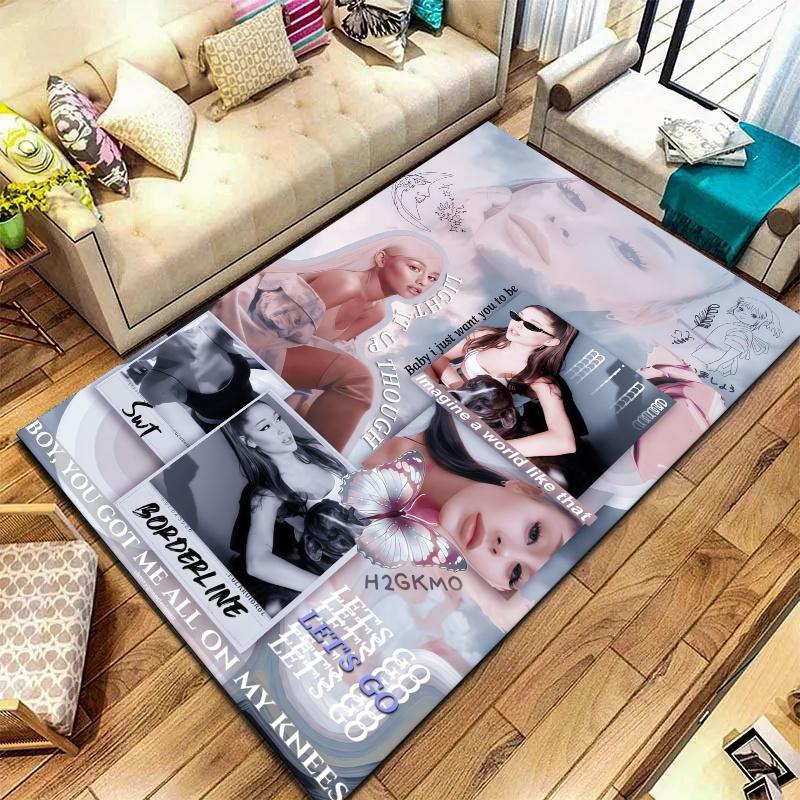 Ariana Grande Carpet Rug for Living Room Bedroom Home Sofa Decoration,Kids play Nonslip Floor Mat
