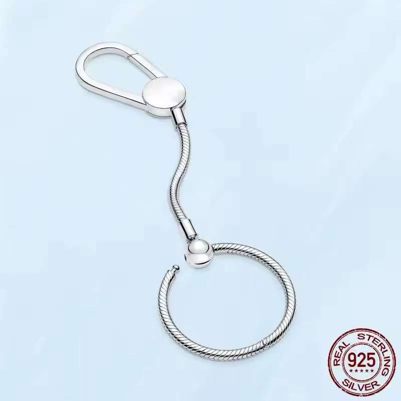 New Copper Llavero Lucky Ladybug Key Pendant Charm Beads Fit Original Brand Bracelet Diy Jewelry Making