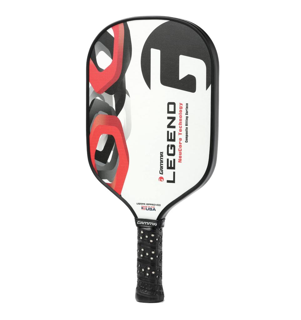 GAMMA Legend NeuCore Pickleball Paddle with Honeycomb White Synthetic Fiberglass USAPA Thick Large Cell Premium Pickleball Equipment Grip, Surface,