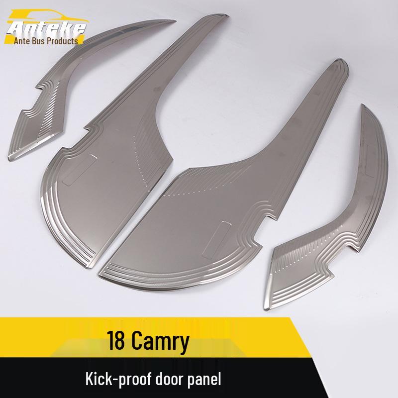 18 Camry Anti-Kick Stainless Steel Door Panel Protector