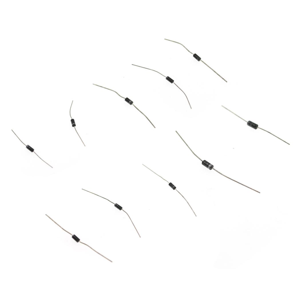200 Stück Dioden-Sortiment-Kit 10 Werte Gleichrichter-Celsius-Schottky-Diode 1N4001-1N4007-1N5819 Sortiertes Set mit Aufbewahrungsbox