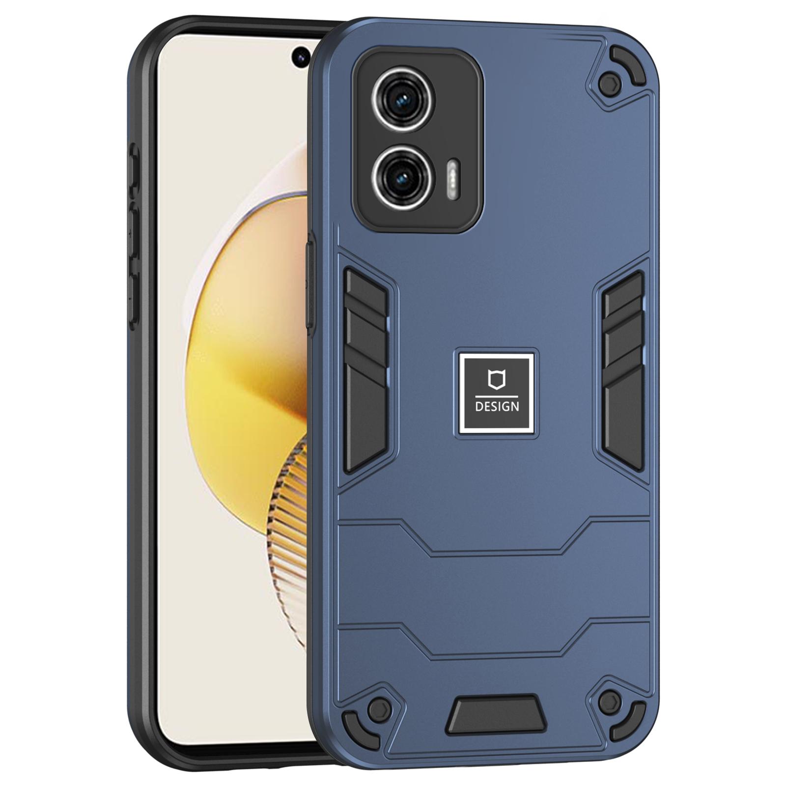 

For Motorola Moto G73 5G Case 2 in 1 Rugged Hard PC Soft TPU Phone Cover A