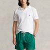 Polo Ralph Lauren Solid Pattern Embroidered Pocket Short Sleeve Polo Shirt Men Tops White MNPOKNI1N822216-100
