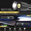 XHP160 LED USB Bright Flashlight with Zoom and 5 Dimming USB IPX6 Aluminum Disaster Earthquake 26650 Lithium Handheld Light Flashlight Powerful,