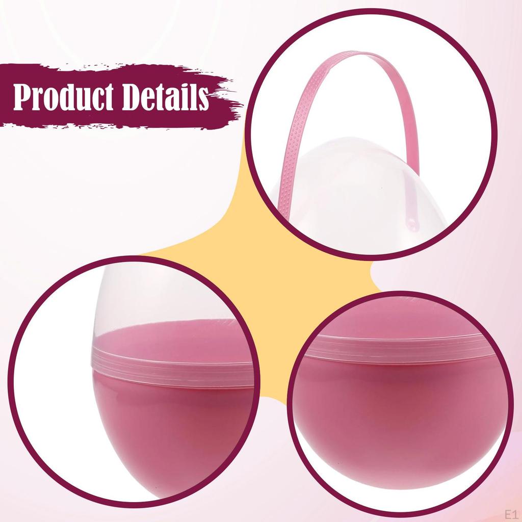 Container for Easter Eggs with Practical Handle, Made of PP, Fillable Creative Fillings,