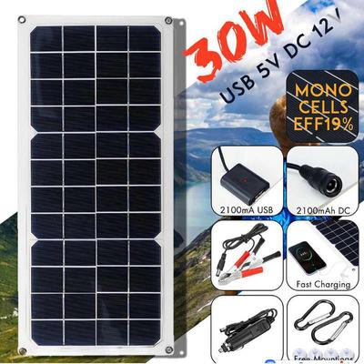 30W Solar Panel Power Bank for Outdoor Use