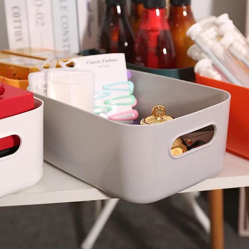 Miscellaneous Storage Box Desktop Plastic Box Bathroom Cosmetics Sorting Box Kitchen Storage Box Snack Storage Basket YLE540