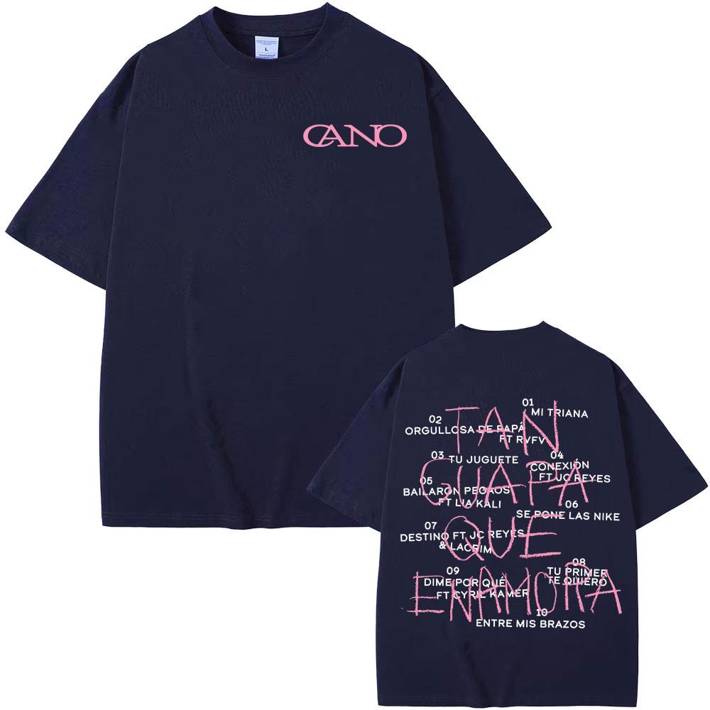 

Rap Singer Cano Triana Tan Gvapa Qve Enamora Printed Tshirt 2026 Summer Mens Womens Luxury Fashion Retro Oversized Tshirt S