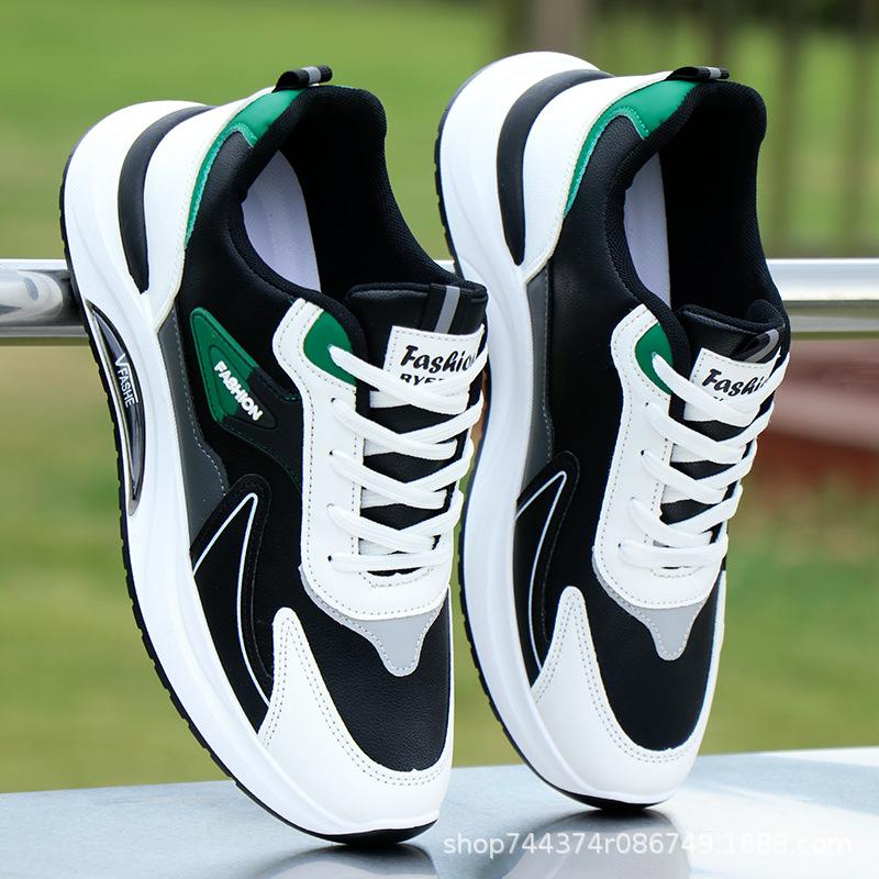 Shoes Spring and Autumn waterproof leather sports casual shoes soft sole student running shoes comfortable