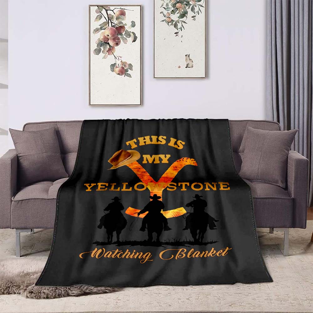 Nuovo Modello 2026 Coperta stampata Parco Nazionale di Yellowstone, adatta per divani e letti, è un regalo di compleanno e un ricordo ideale.