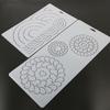 Flower Line Quilting Stencil for Sewing Craft Reusable Plastic Quilting Template for Drawing On Shirt Clothing Fabric