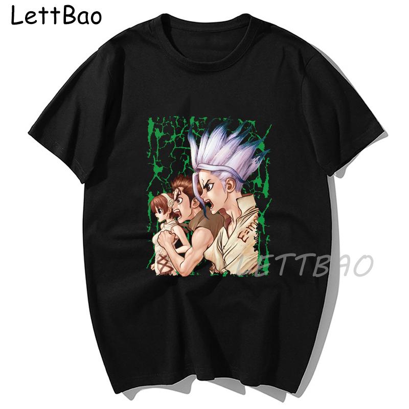 Funny Dr Stone Ishigami Senkuu Tshirts Man Short Sleeve Fashion Dr Stone 10 Billion Percent XL